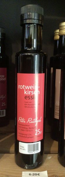 Rotwein Kirschessig