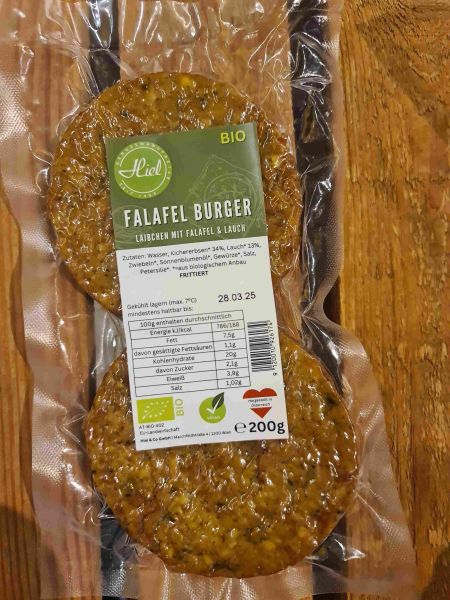 Bio Falafel Burger (vegan) - Laibchen mit Falafel & Lauch (2x100g)