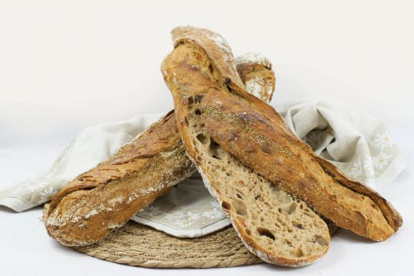 Bio Ciabatta mit Oliven und Tomaten (groß)