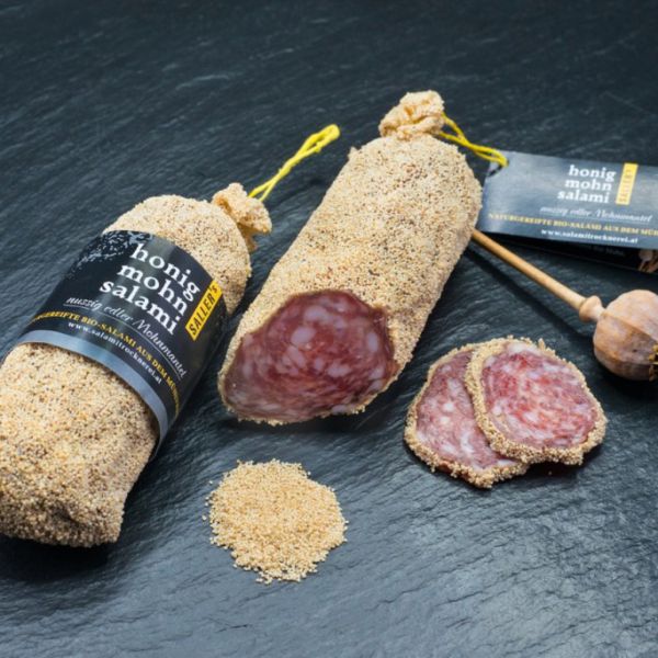 Bio Honig Mohn Salami (5,96/100g)