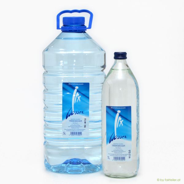 Quellwasser 6 X 1lt Glasflasche Wasser Getranke Fairteiler Bioladen Neuhofen Nets Werk