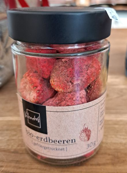 Erdbeeren Bio, gefriergetrocknet