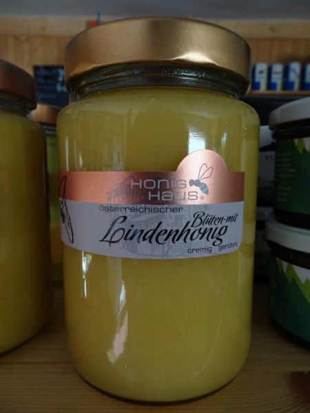 Lindenhonig mit Blütenhonig cremig gerührt