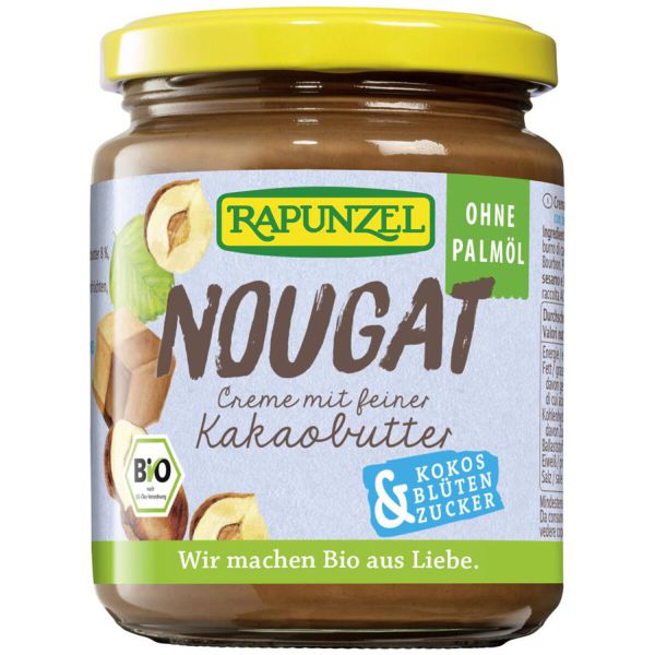 Nougat-Creme mit Kakaobutter und Kokosblütenzucker