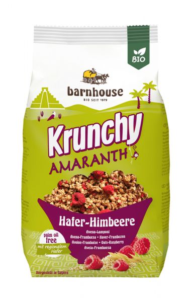 Krunchy Amaranth Hafer-Himbeere