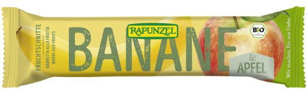 Fruchtschnitte Banane-Apfel