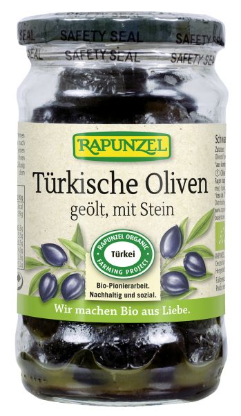 Türkische Oliven geölt, mit Stein