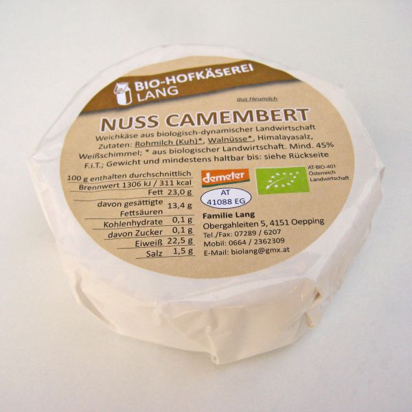 Camembert Nuss Käse Kuh Milch &amp; Milchprodukte Lebensmittel