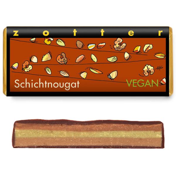 Zotter Schokolade - Schichtnougat (vegan)